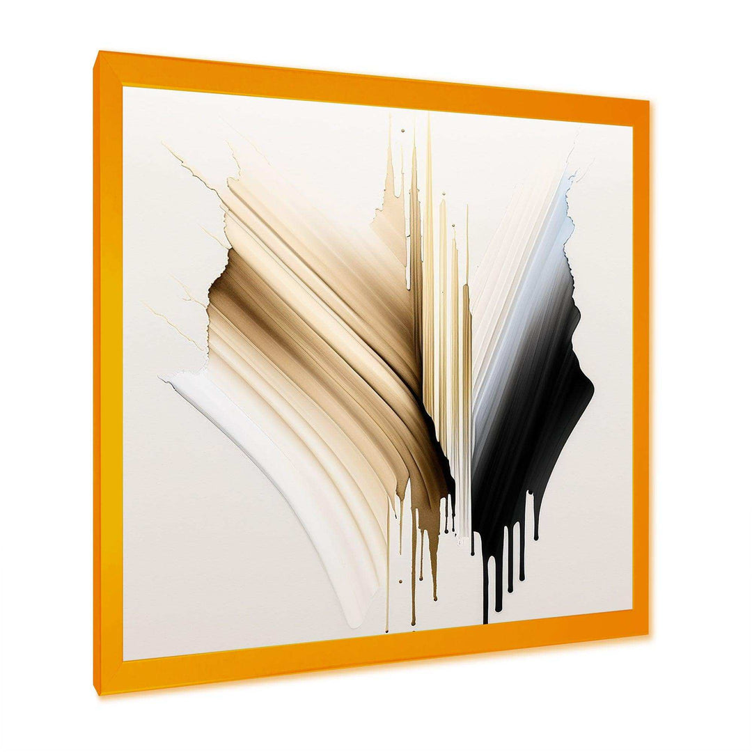 Minimalism Pink And Gold Cubic Fusion IV - Modern Living Room Wall Decor