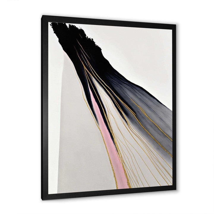 Minimalism Pink And Gold Cubic Fusion VI - Modern Wall Art Prints