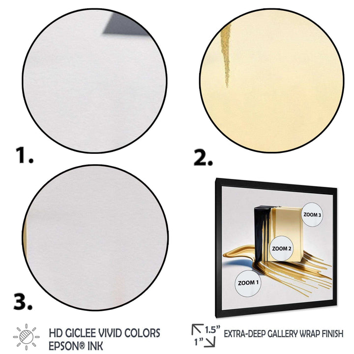 Black And Gold Cubic Expression VIII - Modern Wall Art Prints
