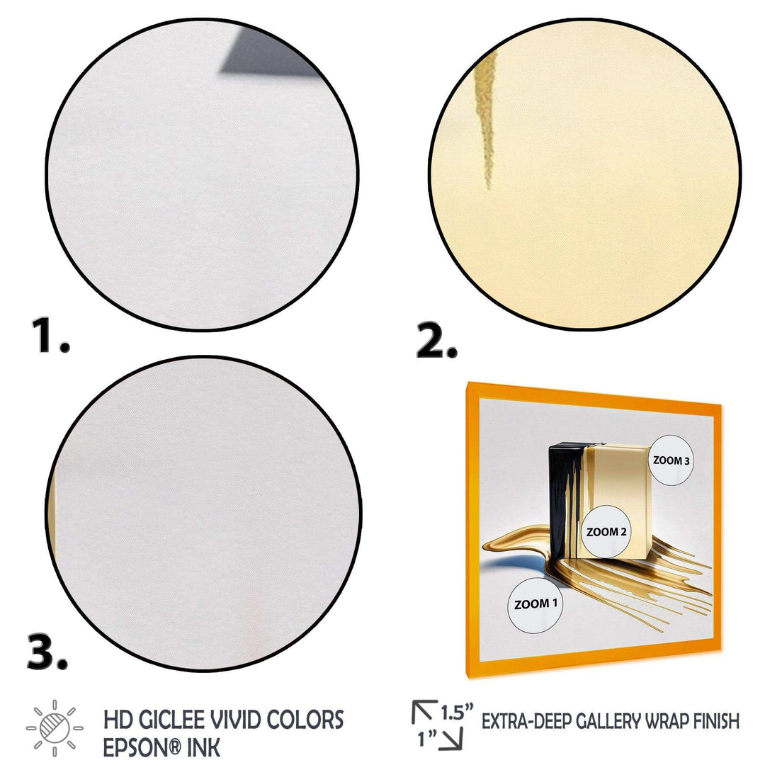 Black And Gold Cubic Expression VIII - Modern Wall Art Prints