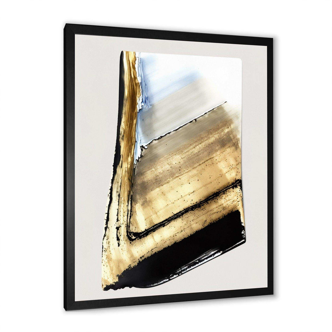 Black And Gold Cubic Expression XI - Modern Canvas Wall Art
