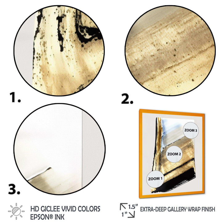 Black And Gold Cubic Expression XI - Modern Canvas Wall Art
