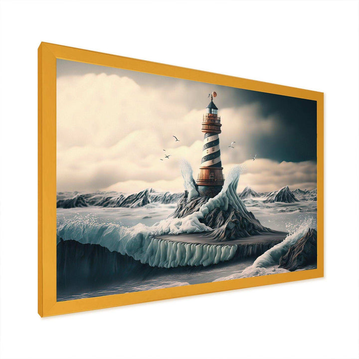 Fantasy Lighthouse In The Arctic Ocean IV