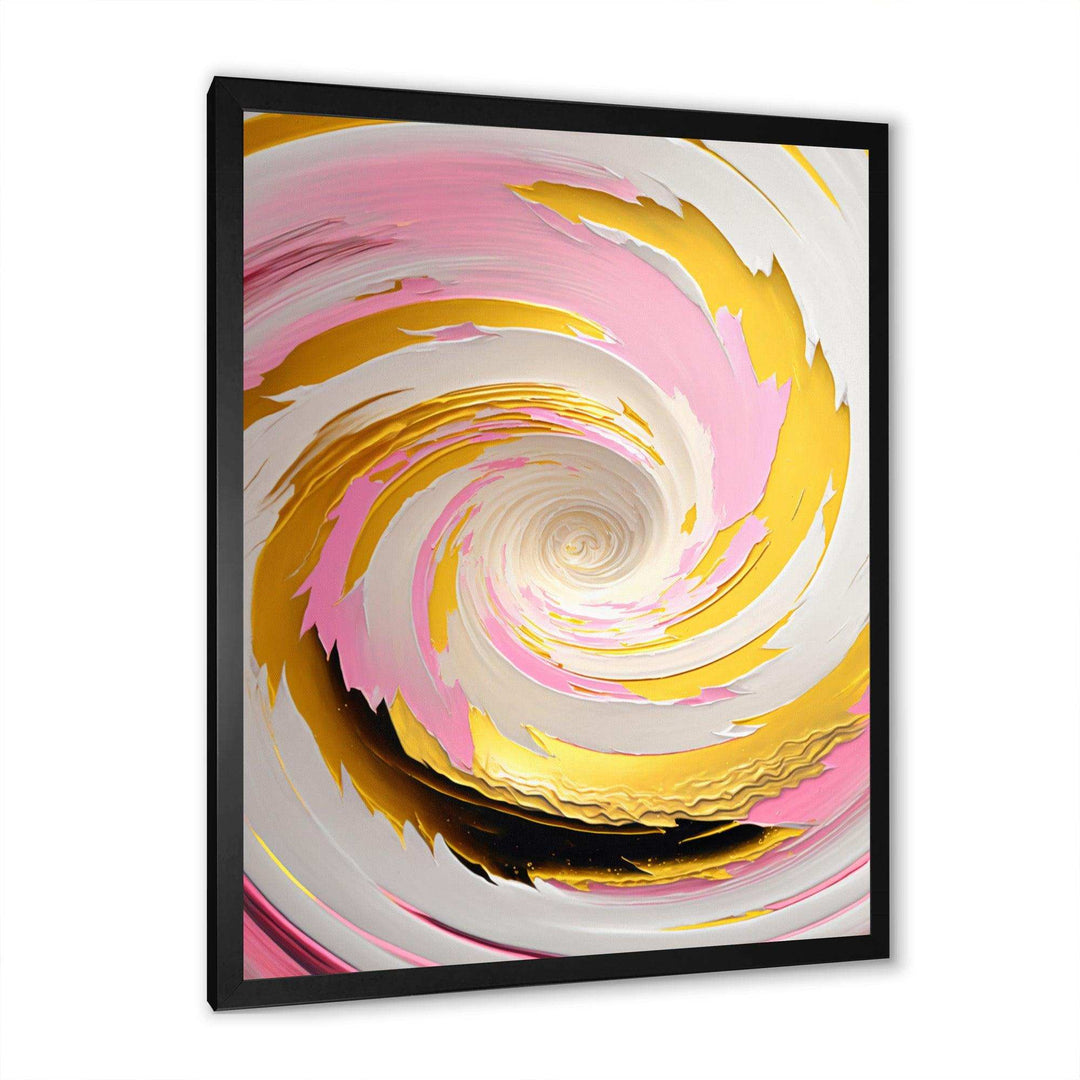 Pink Watercolor Circular Abstract II - Modern Bedroom Wall Art