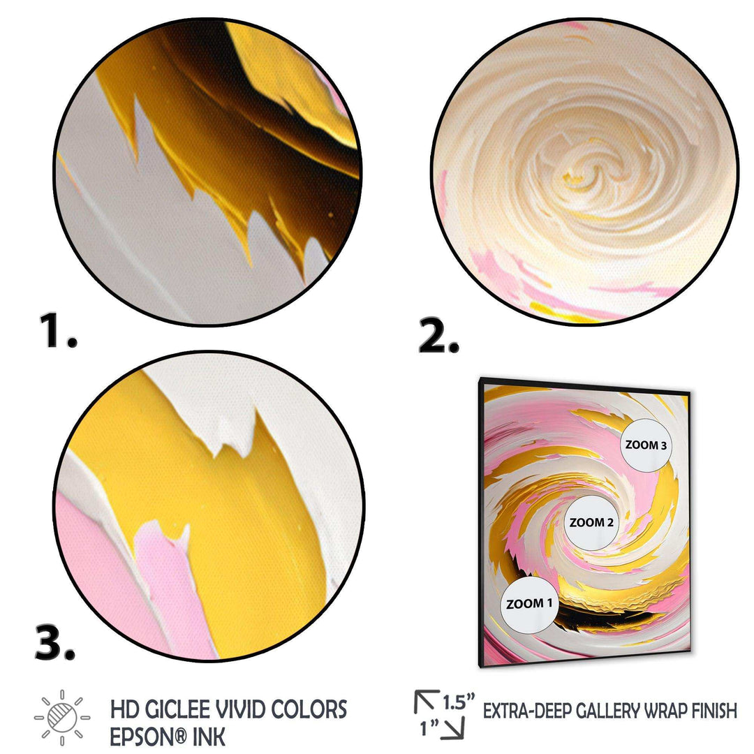 Pink Watercolor Circular Abstract II - Modern Bedroom Wall Art
