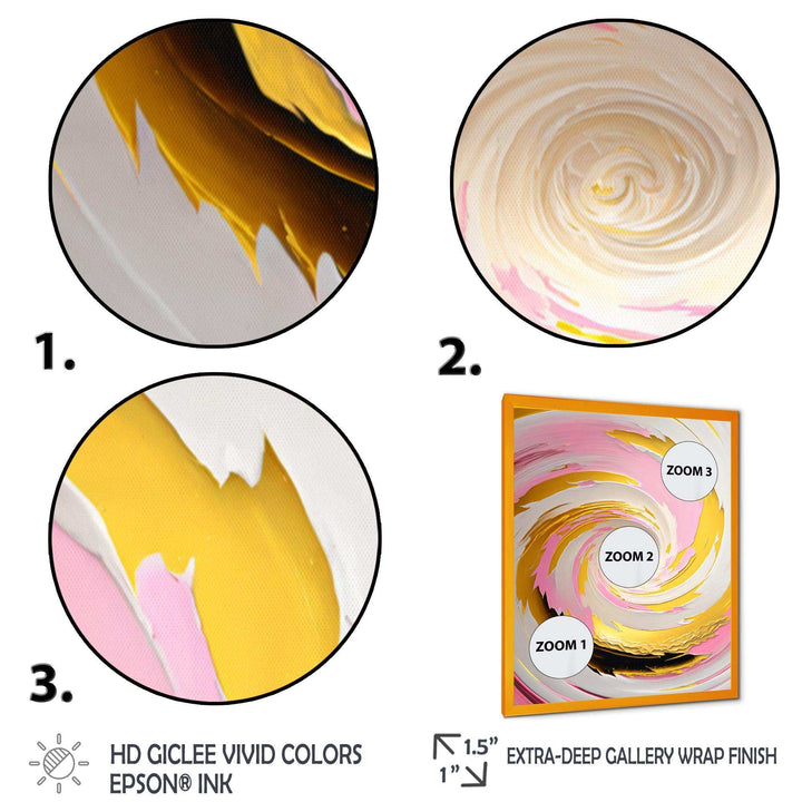 Pink Watercolor Circular Abstract II - Modern Bedroom Wall Art