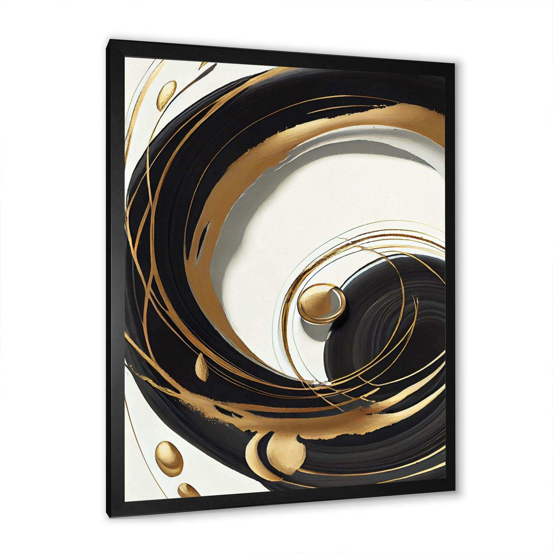 Gold Glamour Circle II - Modern Wall Art Prints