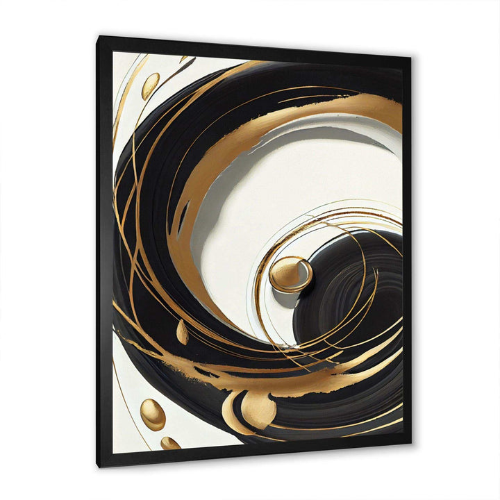 Gold Glamour Circle II - Modern Wall Art Prints