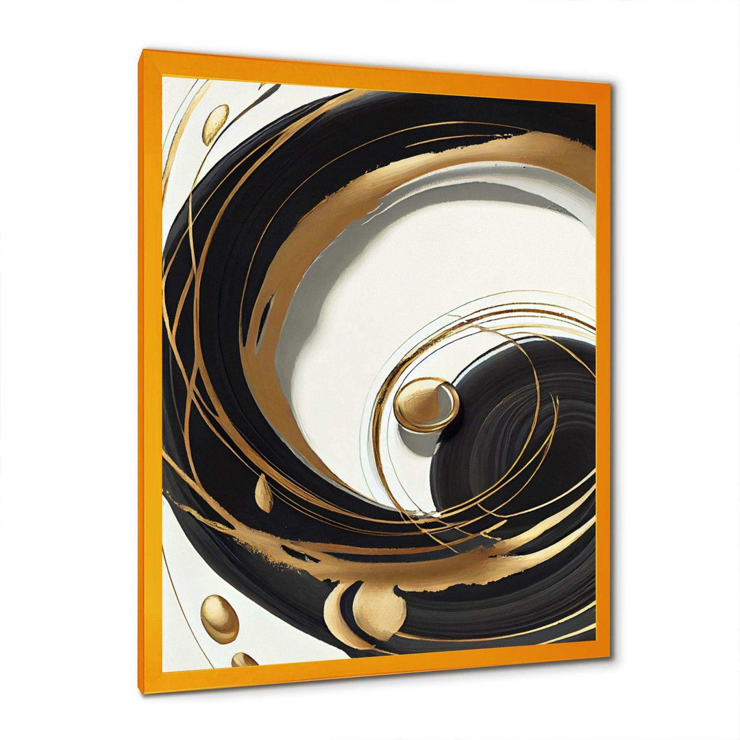 Gold Glamour Circle II - Modern Wall Art Prints