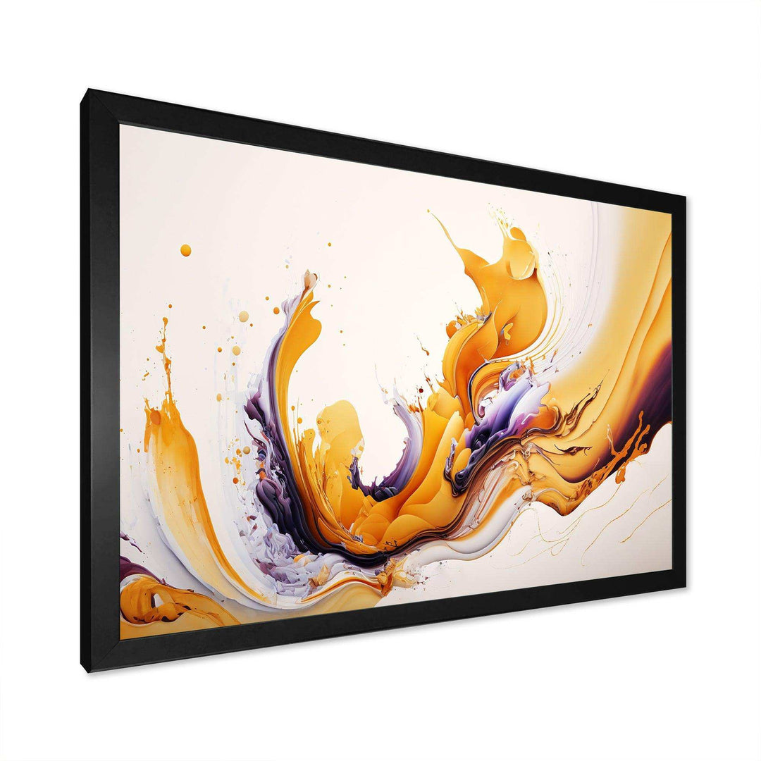 White And Gold Fusion I - Modern Wall Art Prints