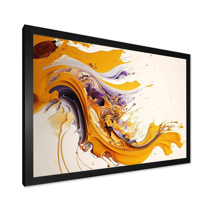 White And Gold Fusion V - Modern Canvas Wall Art