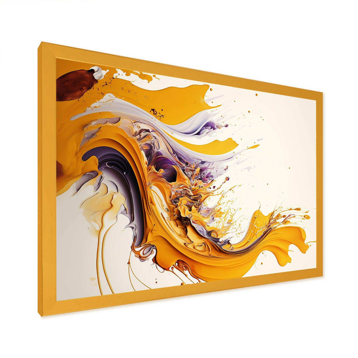 White And Gold Fusion V - Modern Canvas Wall Art