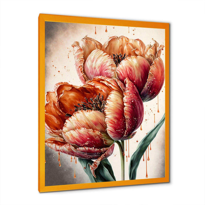 Blooming Red Tulip