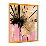 Pink Gerbera Flower On Abstract Fusion I