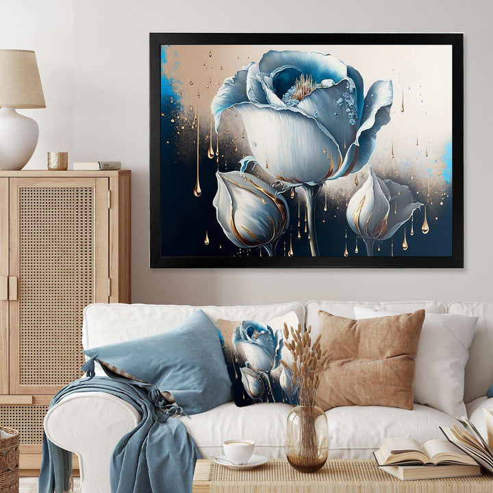 Light Blue And White Cally Lillies II