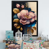 Deep Pink Camellia Floral Design I