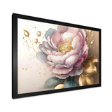 Pink And Gold Camellia Flower II