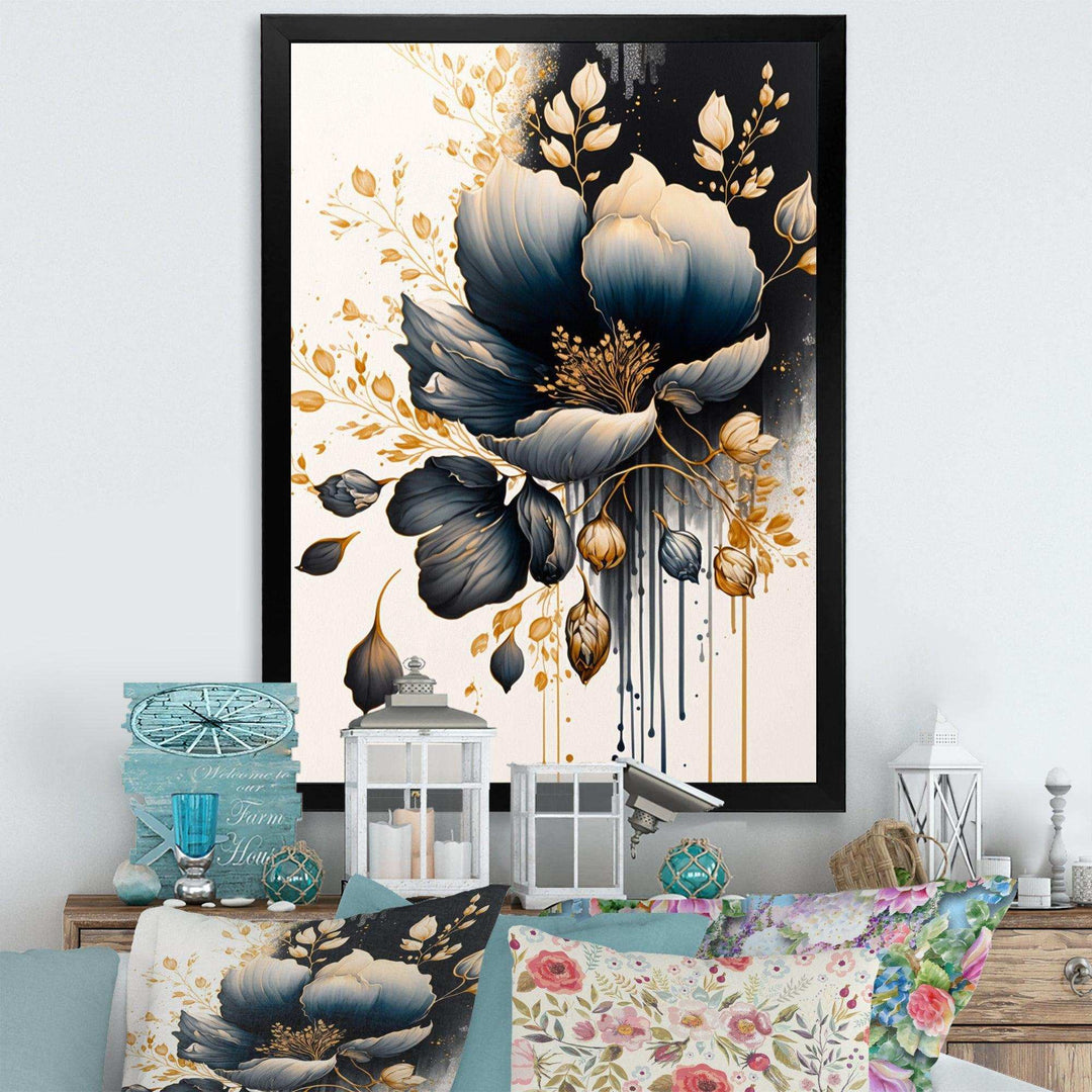 Blue And Gold Crocus Bunch II