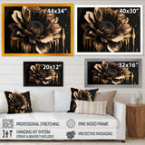 Black And Gold Dahlia