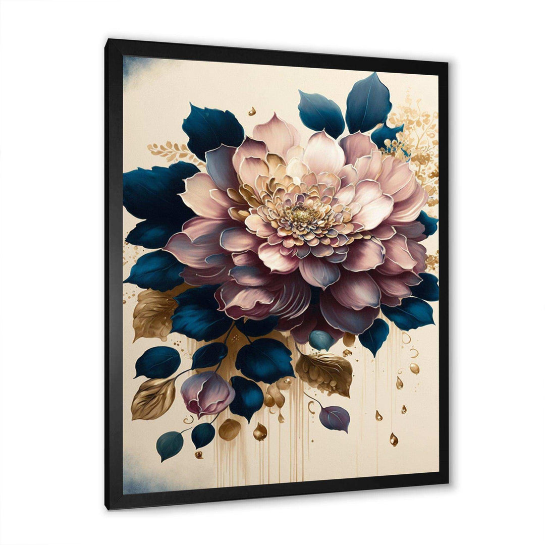 Deep Pink Dahlia Floral Design I