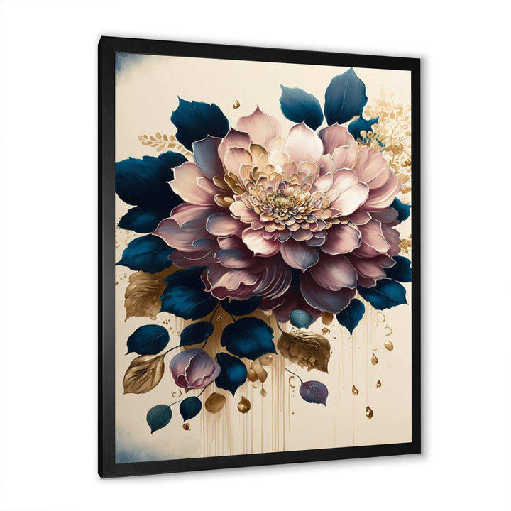 Deep Pink Dahlia Floral Design I