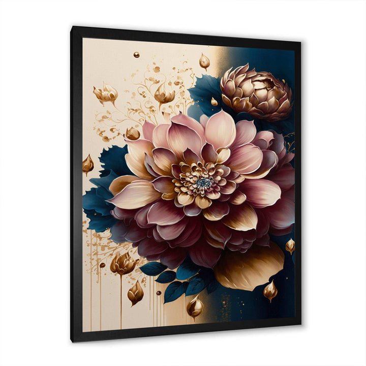 Deep Pink Dahlia Floral Design II