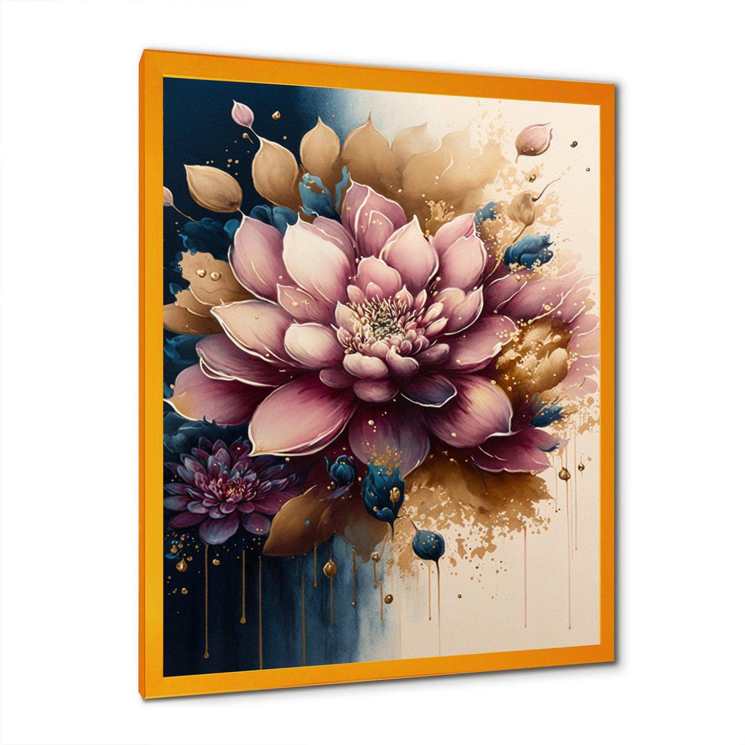 Deep Pink Dahlia Floral Design III