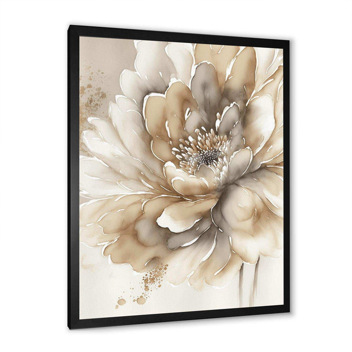 Single Beige Flower IV