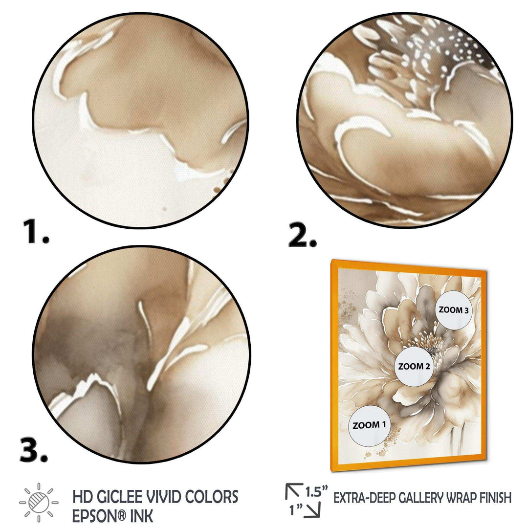Single Beige Flower IV