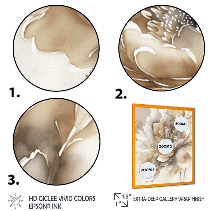 Single Beige Flower IV