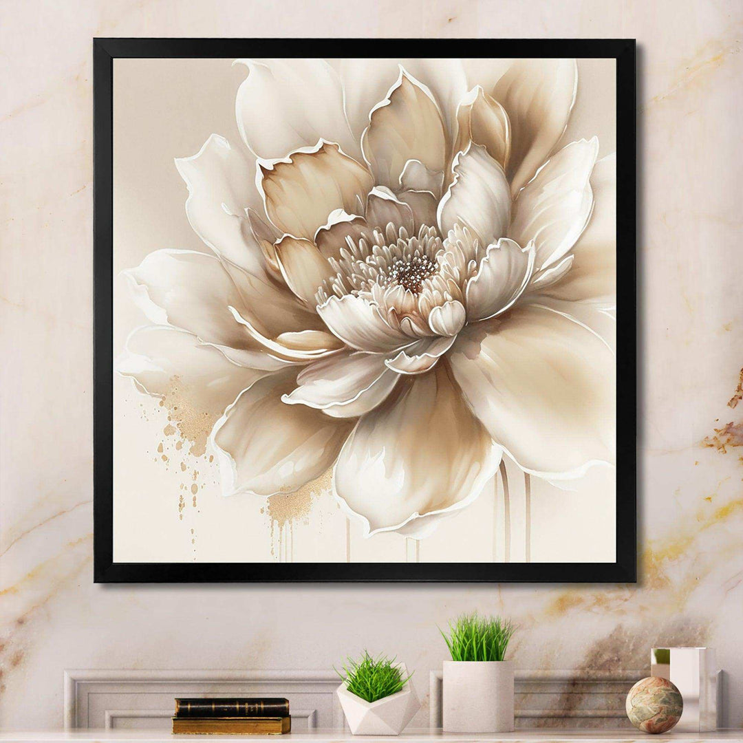 Blooming Beige Floral Design III