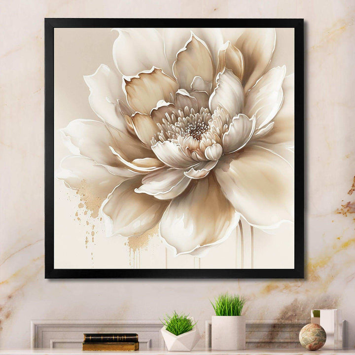 Blooming Beige Floral Design III