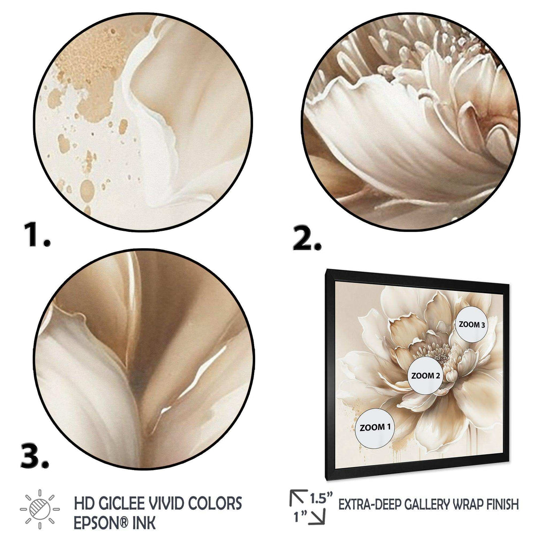 Blooming Beige Floral Design III