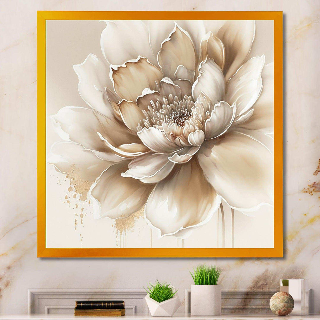 Blooming Beige Floral Design III