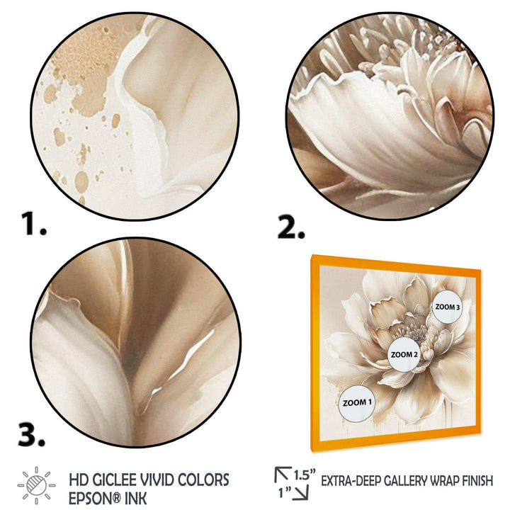 Blooming Beige Floral Design III