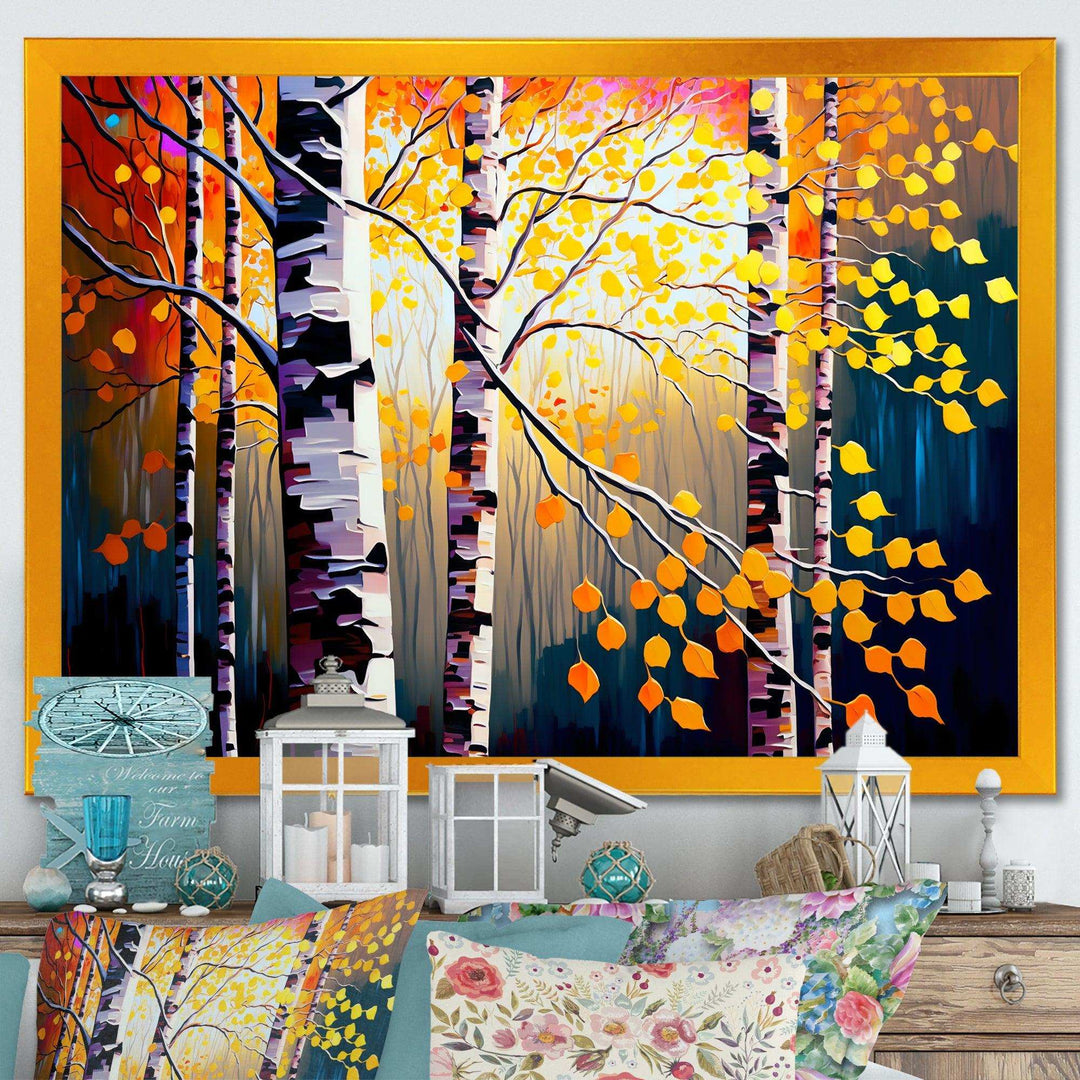 Autumn Birch Trees Forest I