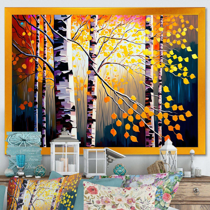 Autumn Birch Trees Forest I