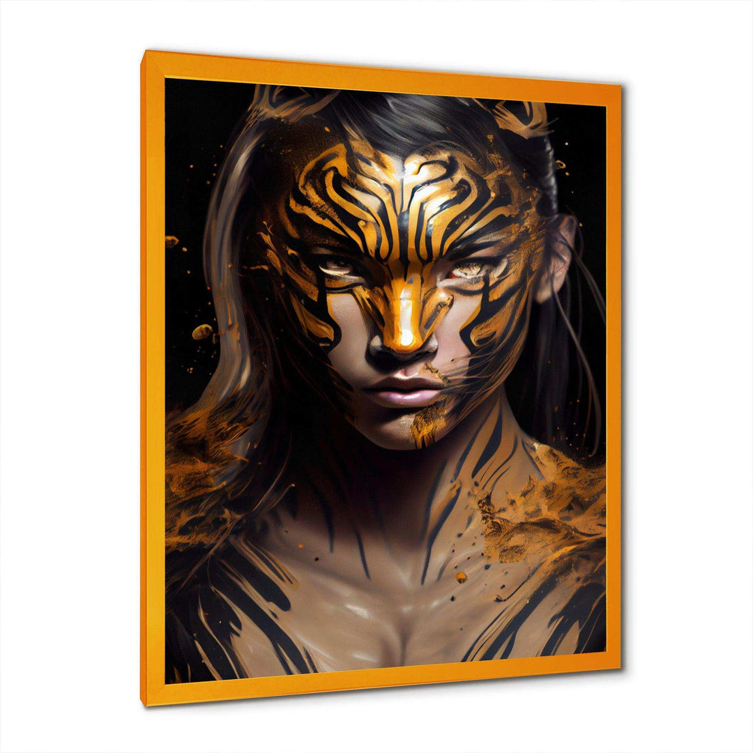 Black And Gold Tiger Woman II