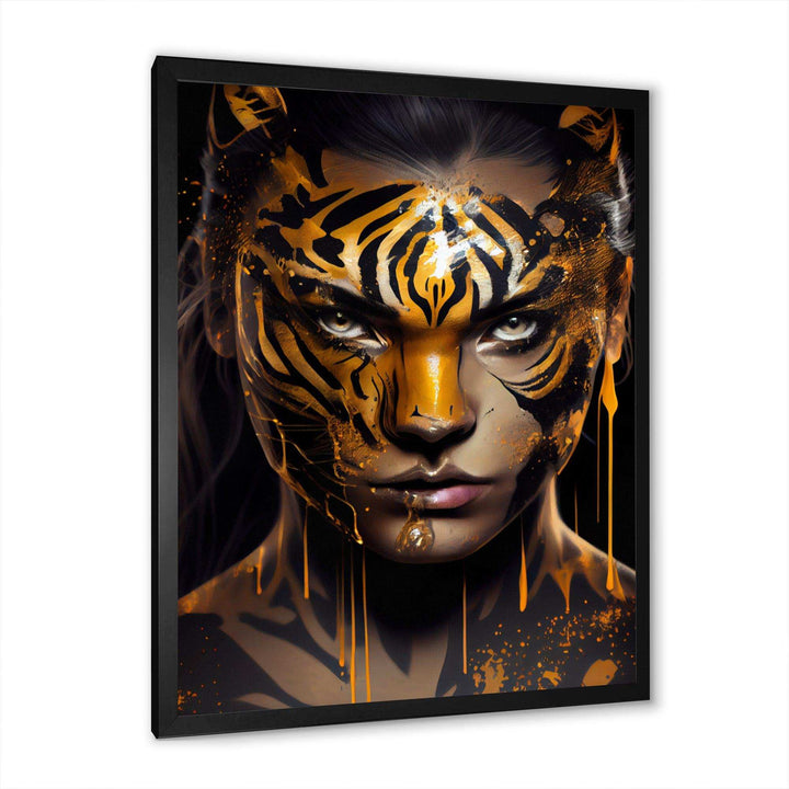 Black And Gold Tiger Woman III