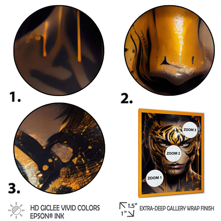 Black And Gold Tiger Woman III