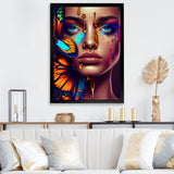 Sensual Woman With Colorful Butterfly I