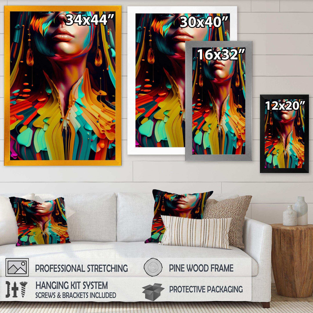 Vibrant Creative Woman Portrait VI