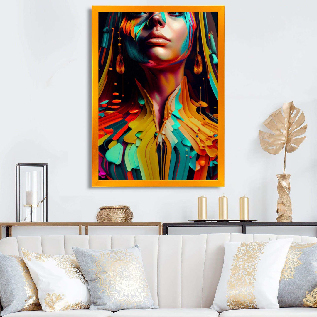 Vibrant Creative Woman Portrait VI