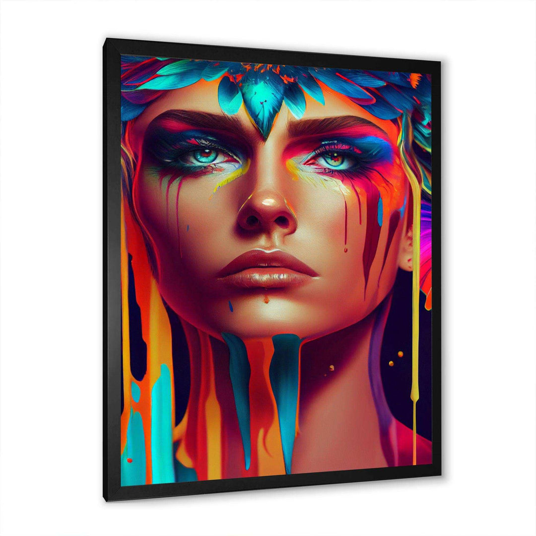 Avant Garde Feather Sensual Portrait IV