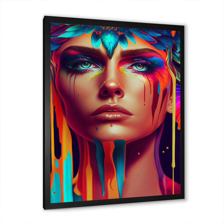 Avant Garde Feather Sensual Portrait IV