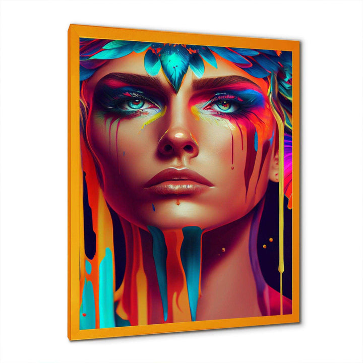 Avant Garde Feather Sensual Portrait IV