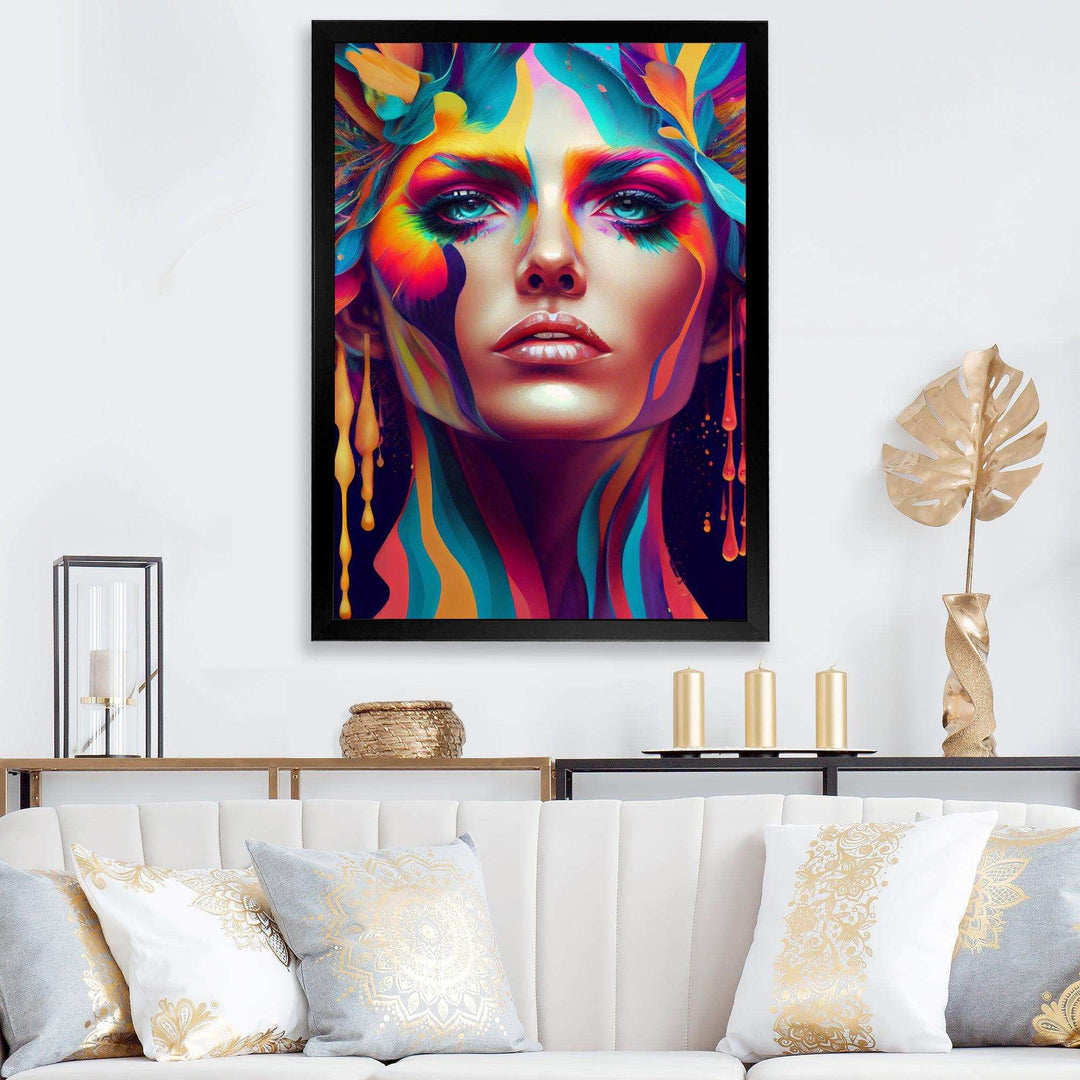 Avant Garde Feather Sensual Portrait V