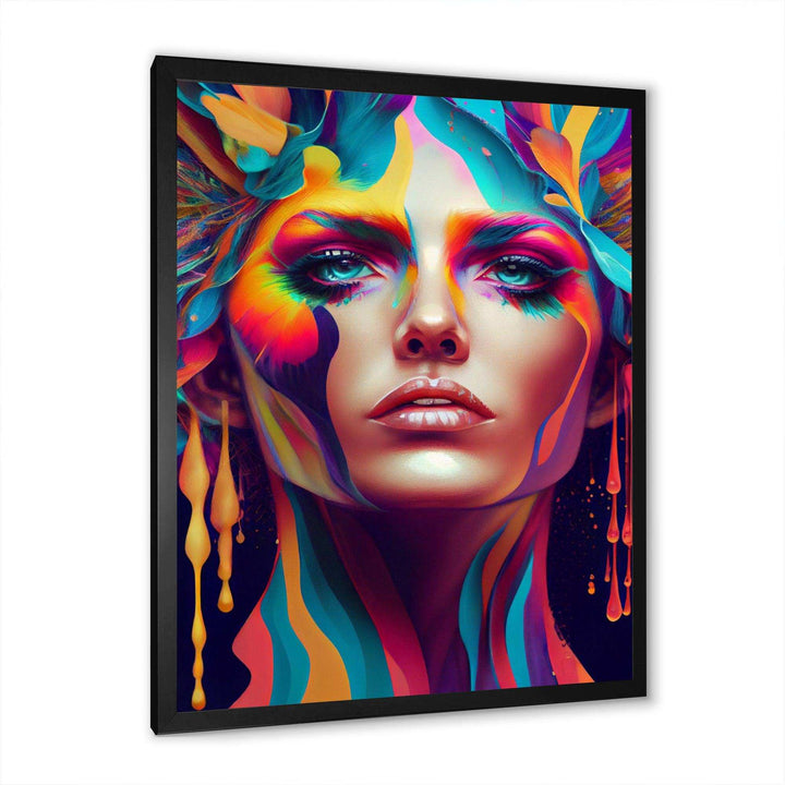 Avant Garde Feather Sensual Portrait V