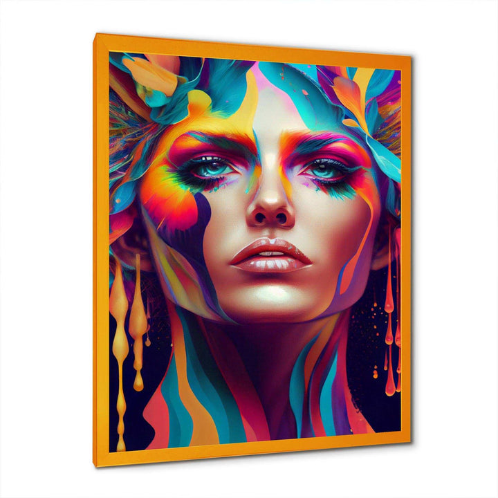 Avant Garde Feather Sensual Portrait V
