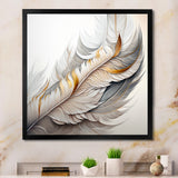 White Watercolor Feather